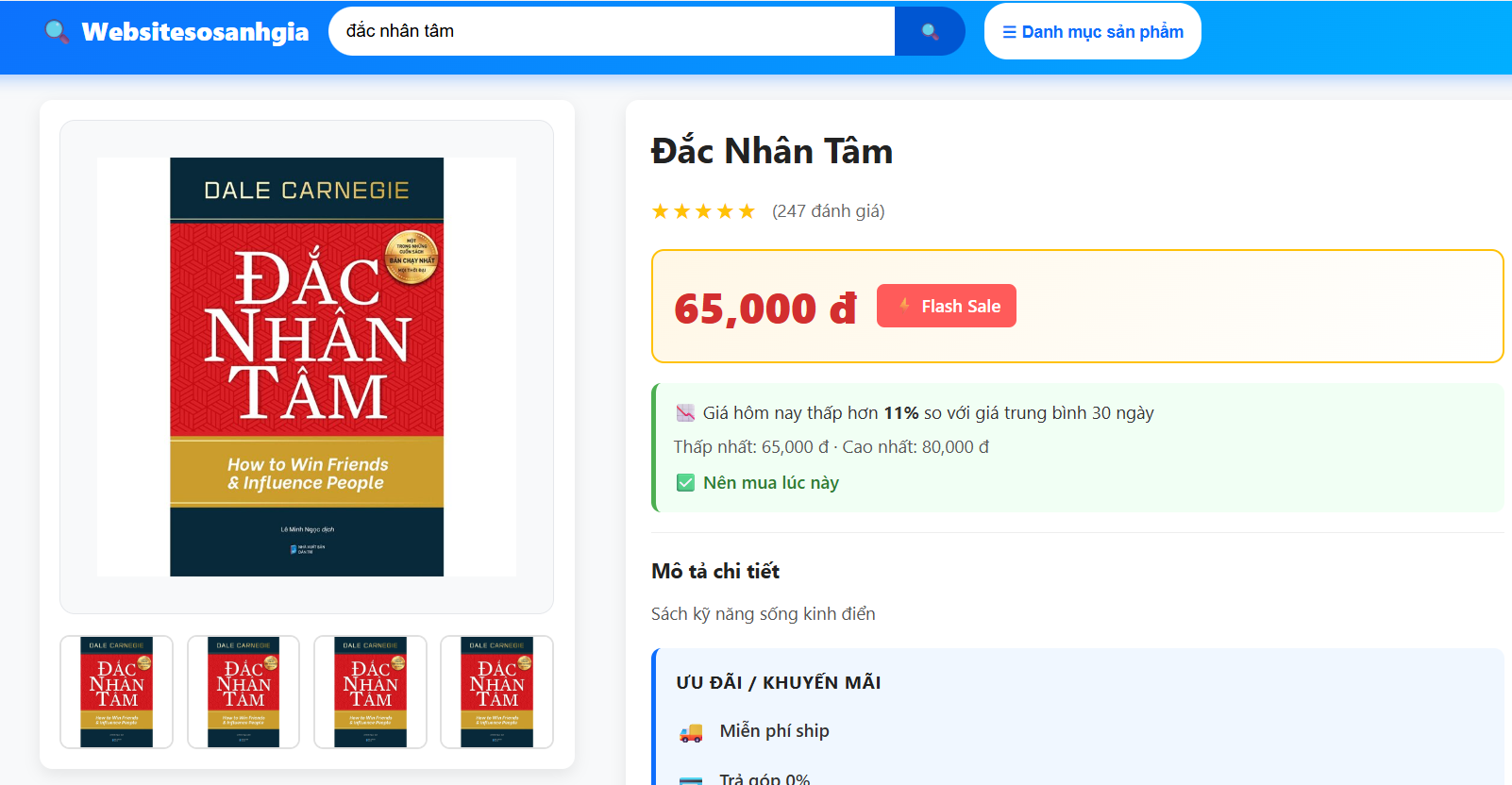 Hướng dẫn mua hàng giá rẻ trên sosanhgiare